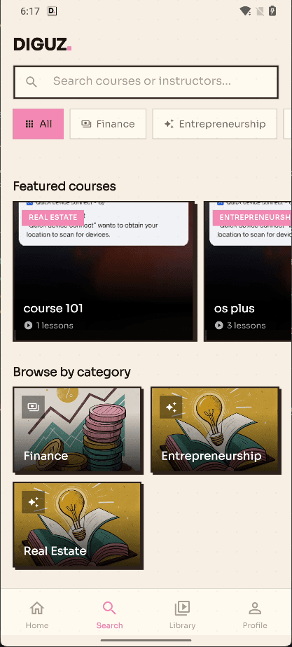Search any topic